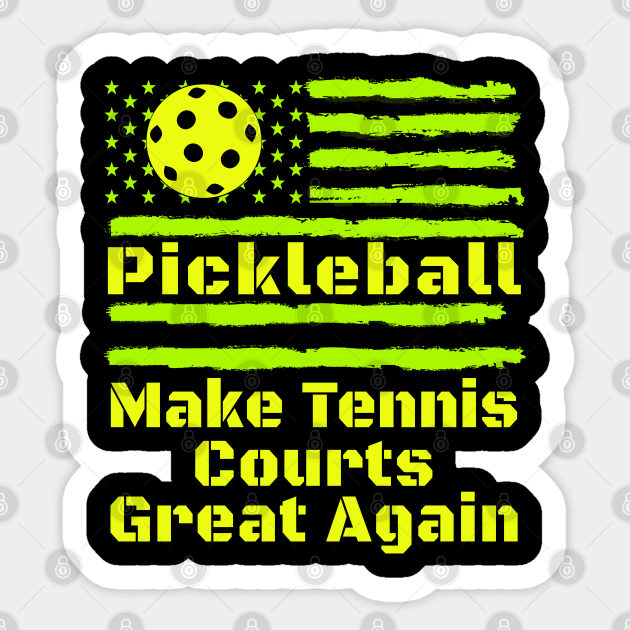 pickleball great again Sticker by Pharmacy Tech Gifts